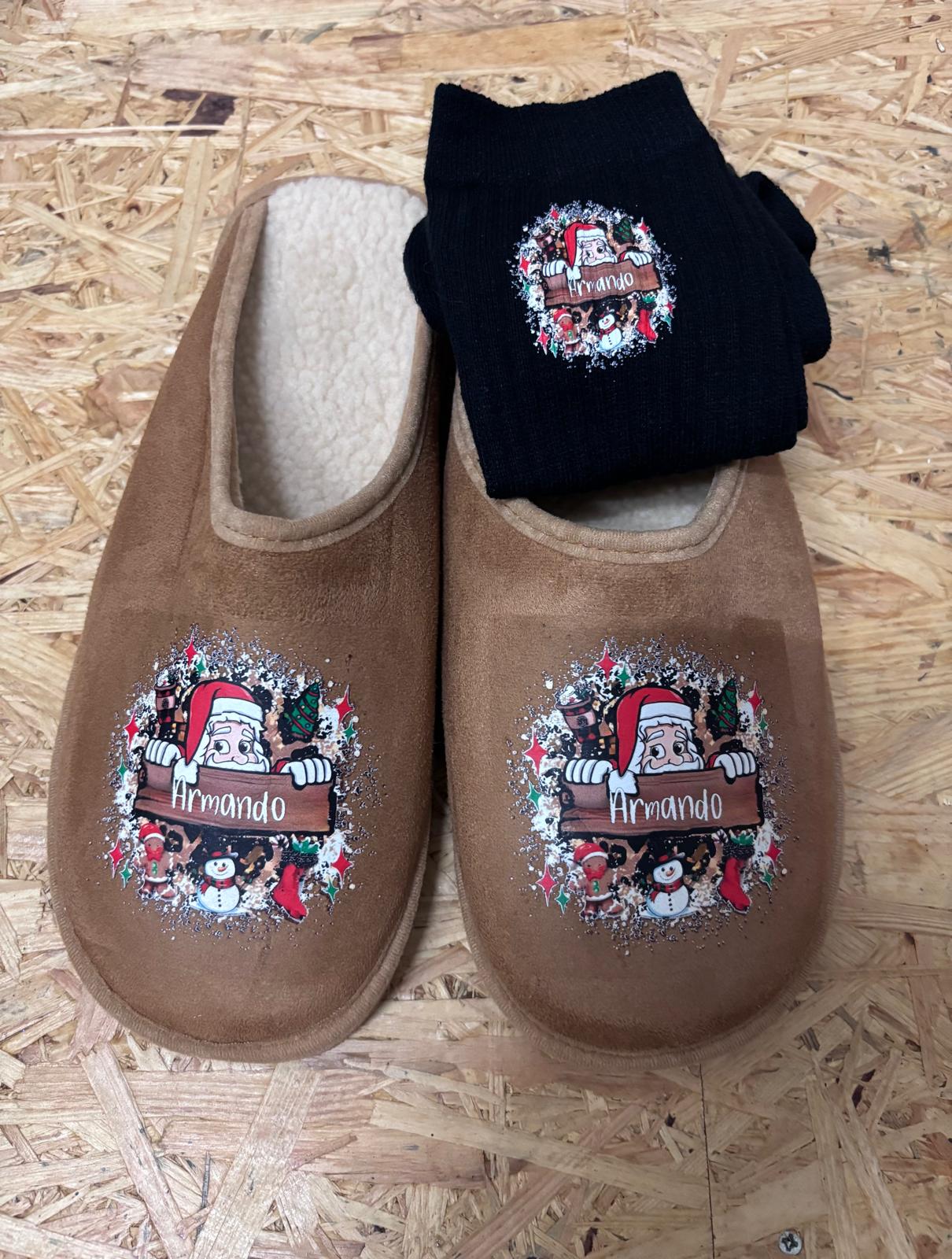 Chinelos com meias Personalizadas