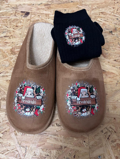 Chinelos com meias Personalizadas